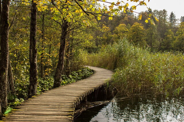 Lagos de Plitvice en otoño