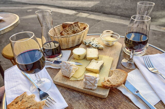 Vino y queso