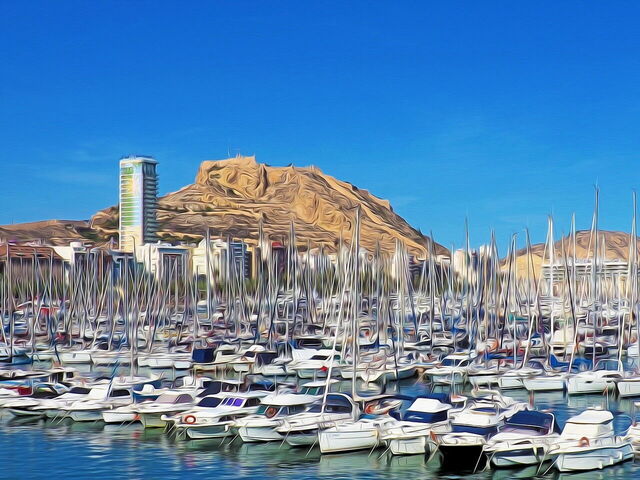 Puerto deportivo en Altea