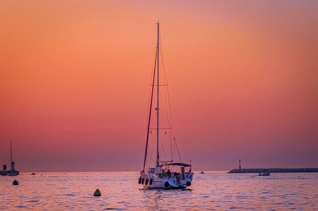 Una puesta de sol en Croacia