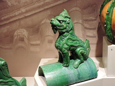 Teja del Museo de Arte Asiático de Corfú