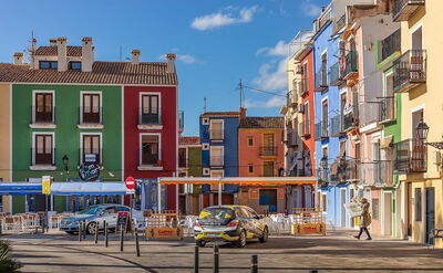 Coloridos edificios de Villajoyosa