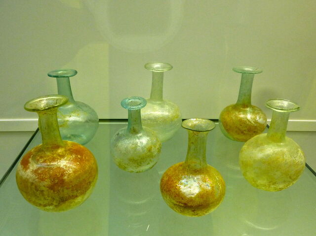Botellas de vidrio, Museo del Vidrio Antiguo