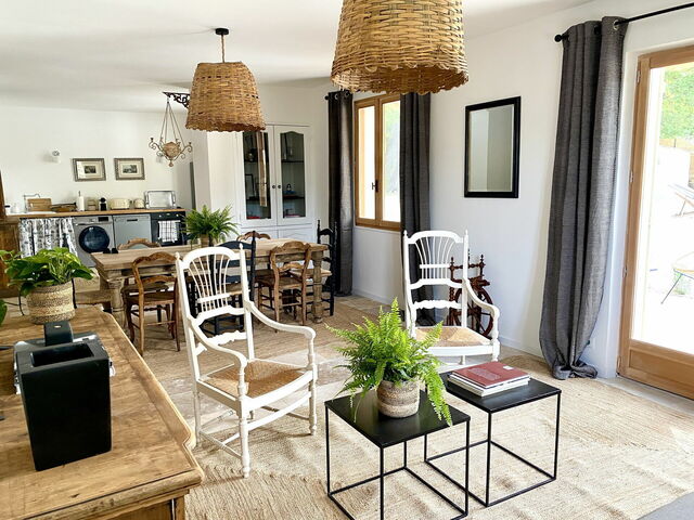 Villa Les Poulivets, sala de estar
