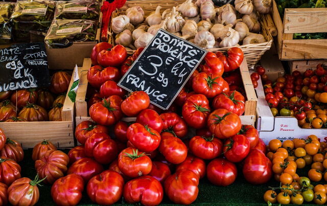 Un mercado en la Provenza