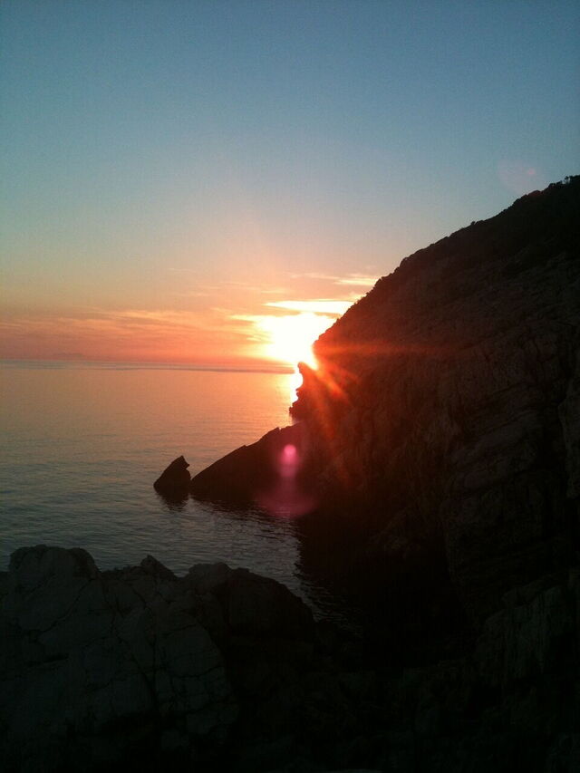 Vista de la costa de Mljet