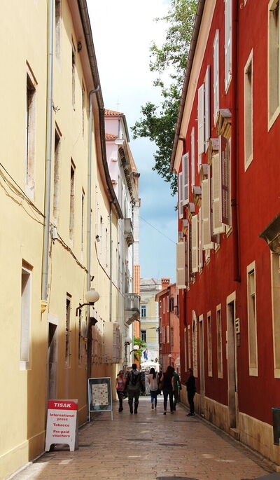 Una calle en Zadar
