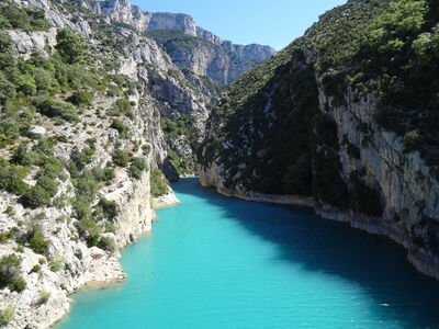 Garganta de Verdon, aguas