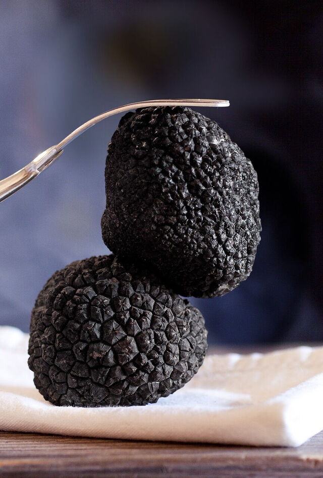 Trufas en un plato