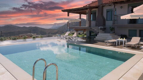 Villa Stelios, puesta de sol