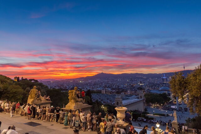 Atardecer en Barcelona
