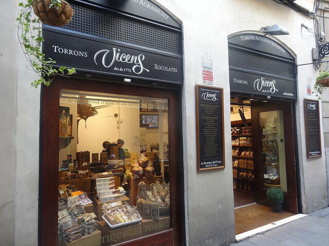 Calle Petritxol, chocolatería