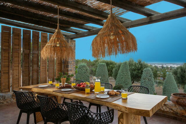Villa Hersonissos, zona de comedor