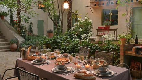 Mas des lavandes, jardín