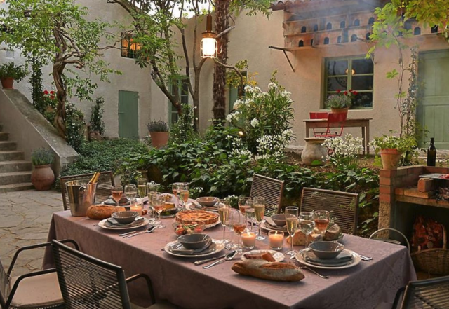 Mas des lavandes, jardín