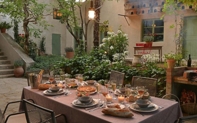 Mas des lavandes, jardín