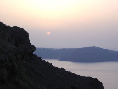 Puesta del sol en colores pastel