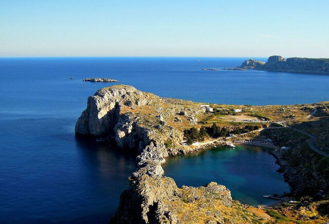 Vista del mar en la bahía de San Pablo