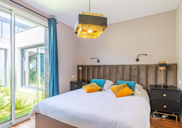 Indigo-vue Mer, dormitorio
