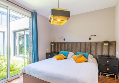 Indigo-vue Mer, dormitorio