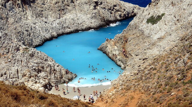 Playa de Seitan Limania, Creta