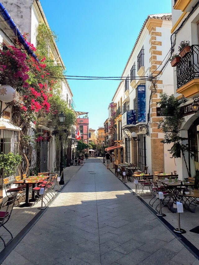 Una calle de Marbella