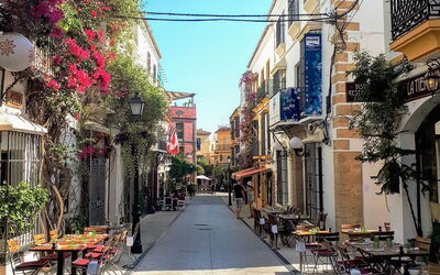 Una calle de Marbella