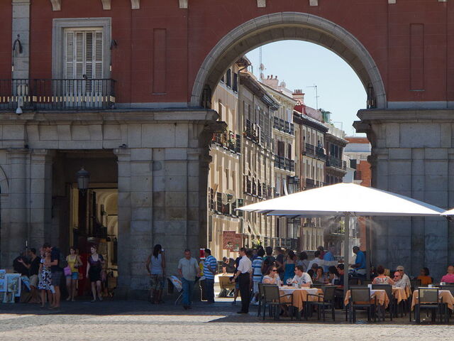 Detalle de la Plaza Mayor
