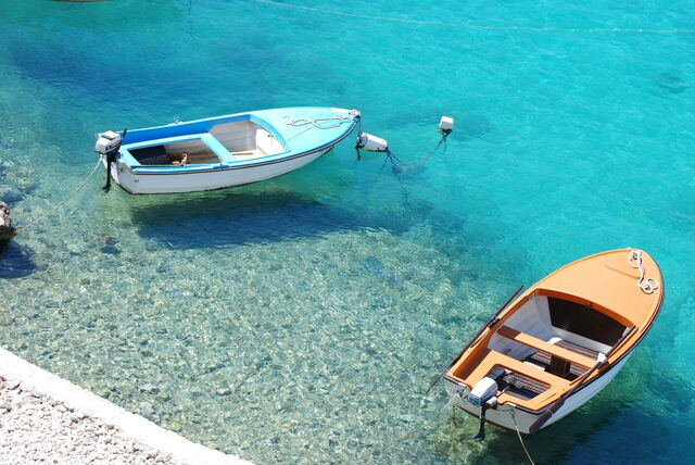 Barcos en el Adriático