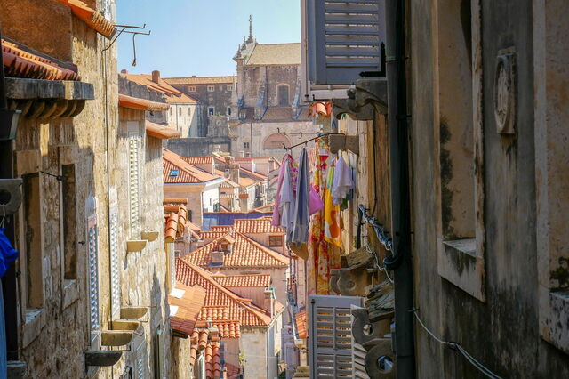 Una calle en Dubrovnik