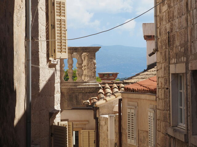 Korčula, calles