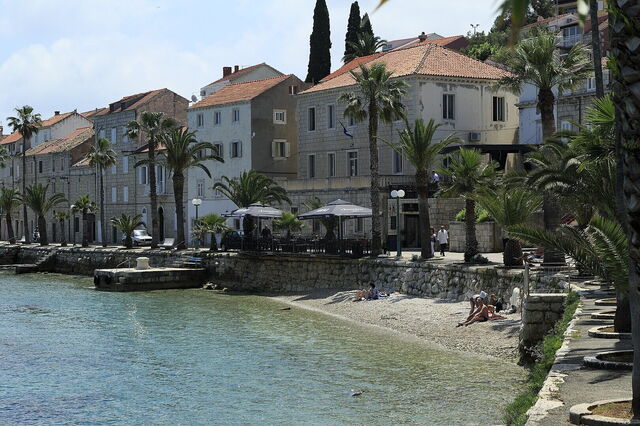 Korčula, playa