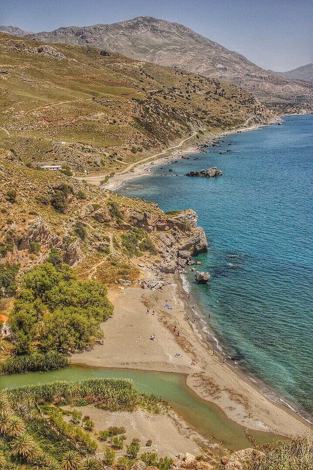 Playa de Preveli, costa