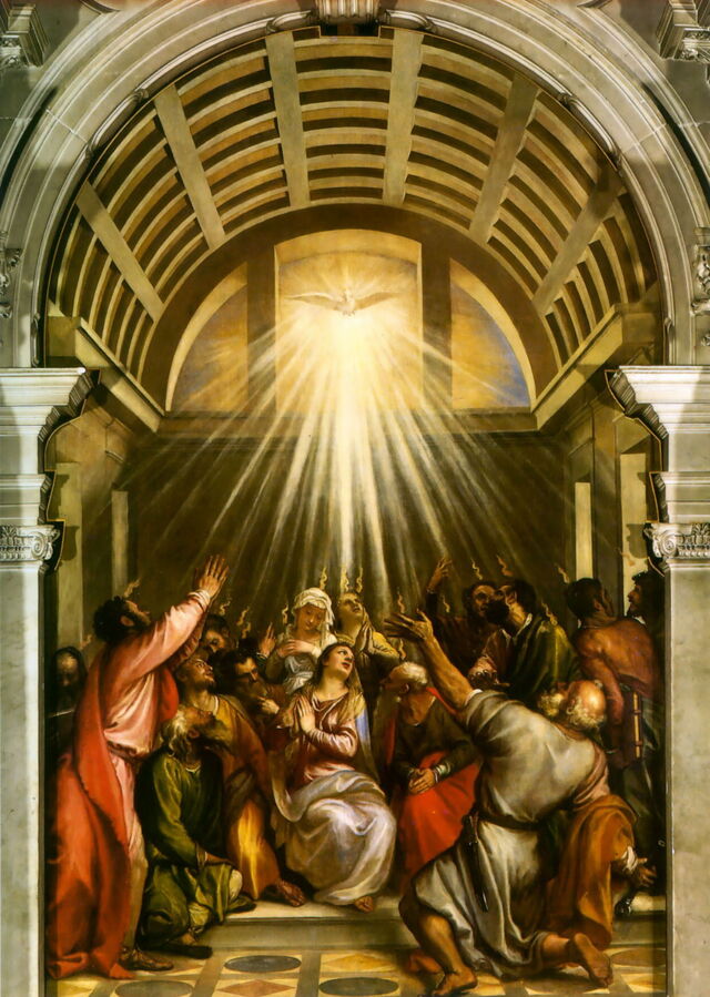 El Pentecostés de Tiziano