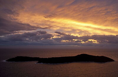 Lokrum, puesta de sol