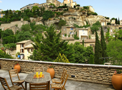 La Maison Si Tranquille, terraza