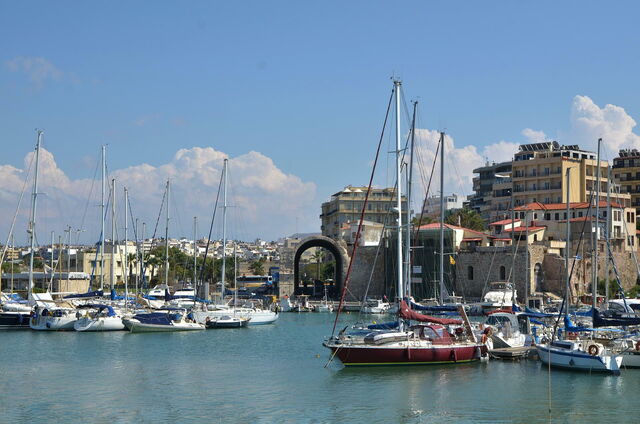 El puerto de Heraklion