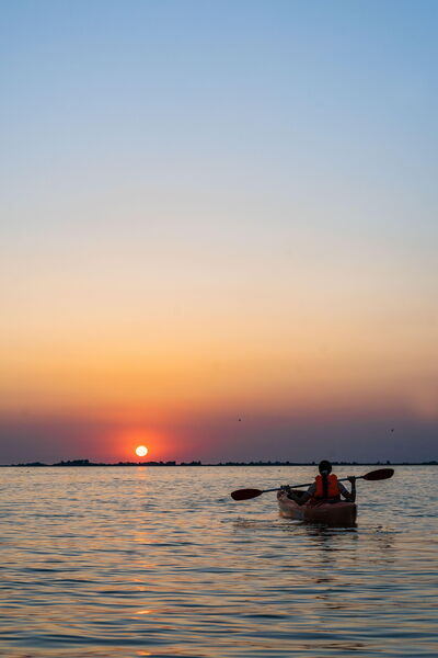Kayak al atardecer