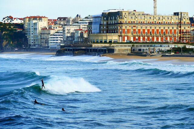 Surf en Grand Plage, Biarritz