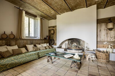 Villa Chiovada, sala de estar