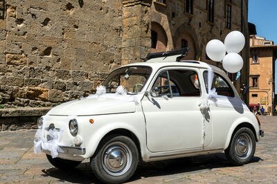 Un coche de boda en Italia