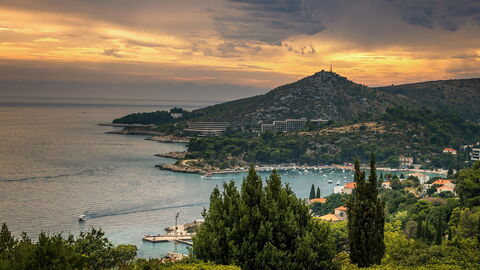 Puesta de sol en Dubrovnik