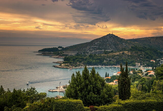 Puesta de sol en Dubrovnik