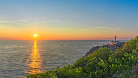 Una puesta de sol en Mallorca