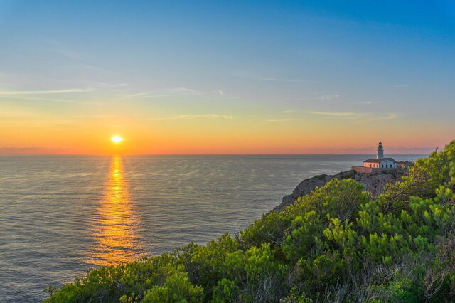 Una puesta de sol en Mallorca