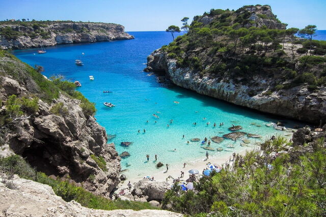 Una playa de Mallorca