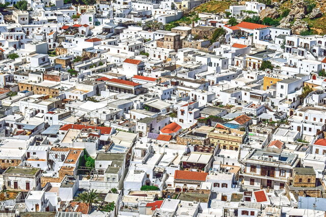 Edificios en Lindos