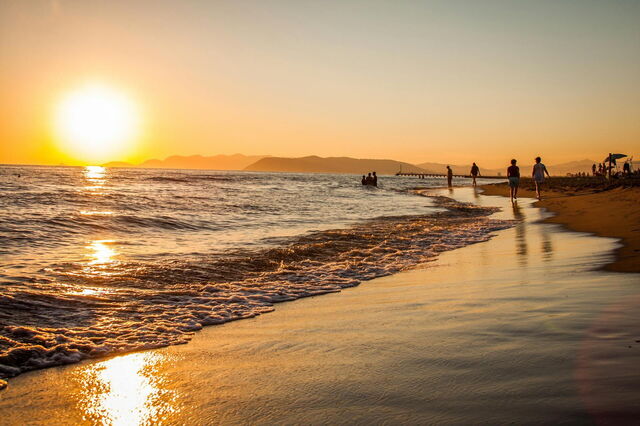 Una playa en Lacio