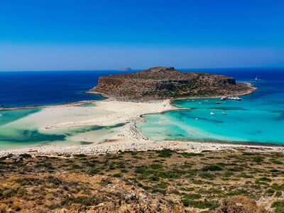 Playa de Balos e isla de Gramvousa