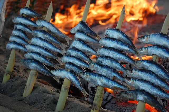 Sardinas a la plancha, Andalucía